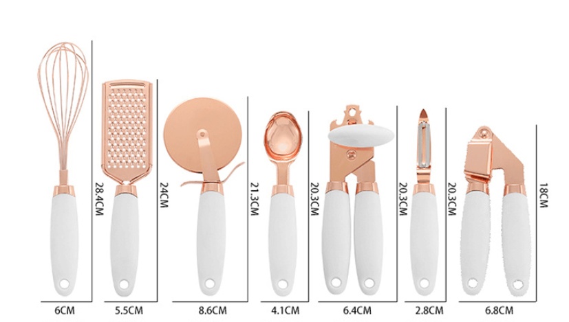 Kitchen Household Peeler Gadget Copper Plating Set - Image 10