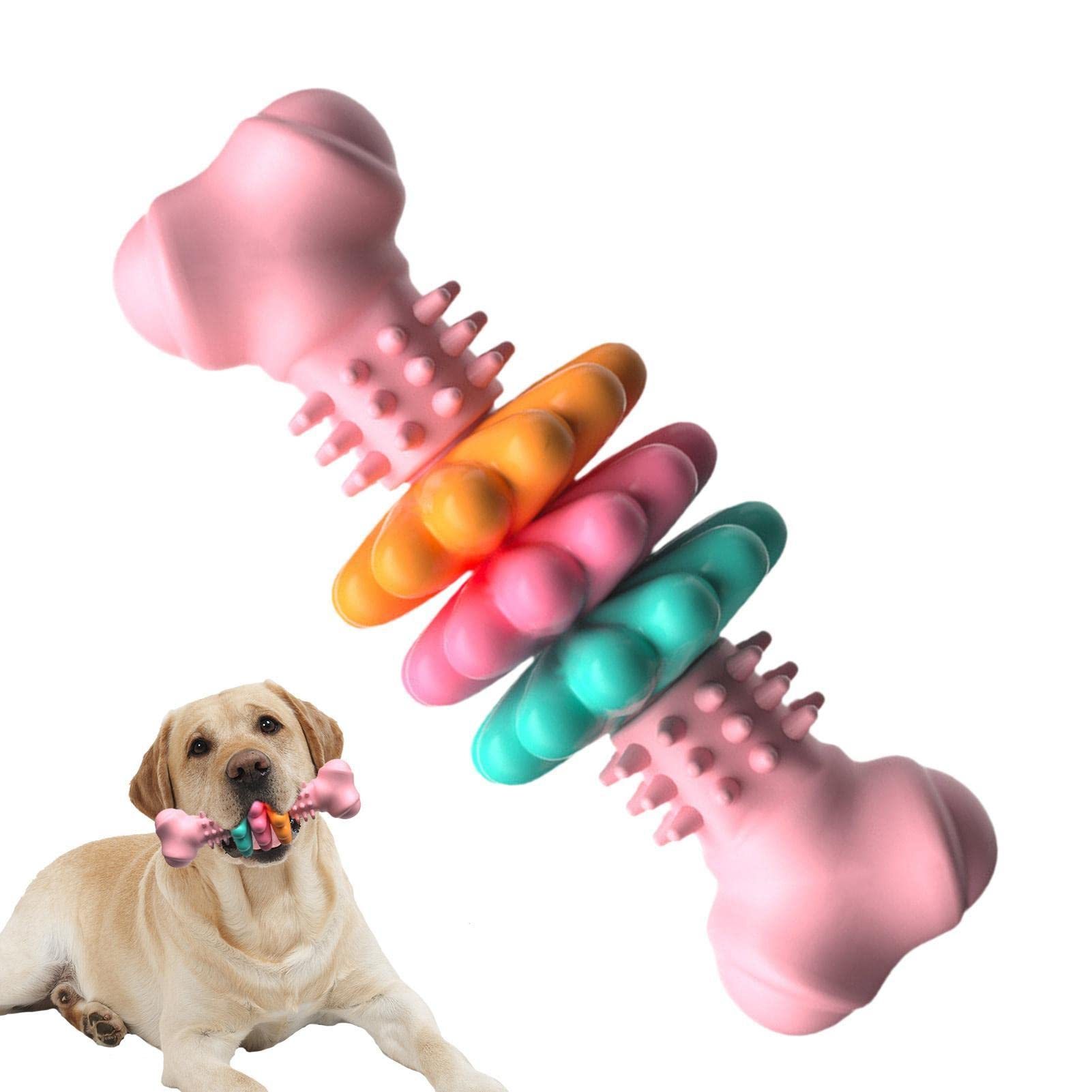 Dog Chew Toy Dog Bone Type Dogs Teeth Cleaning Toys Indestructible TPR Bone Chewing Bite Resistant Teething Toys Pet Products - Image 8